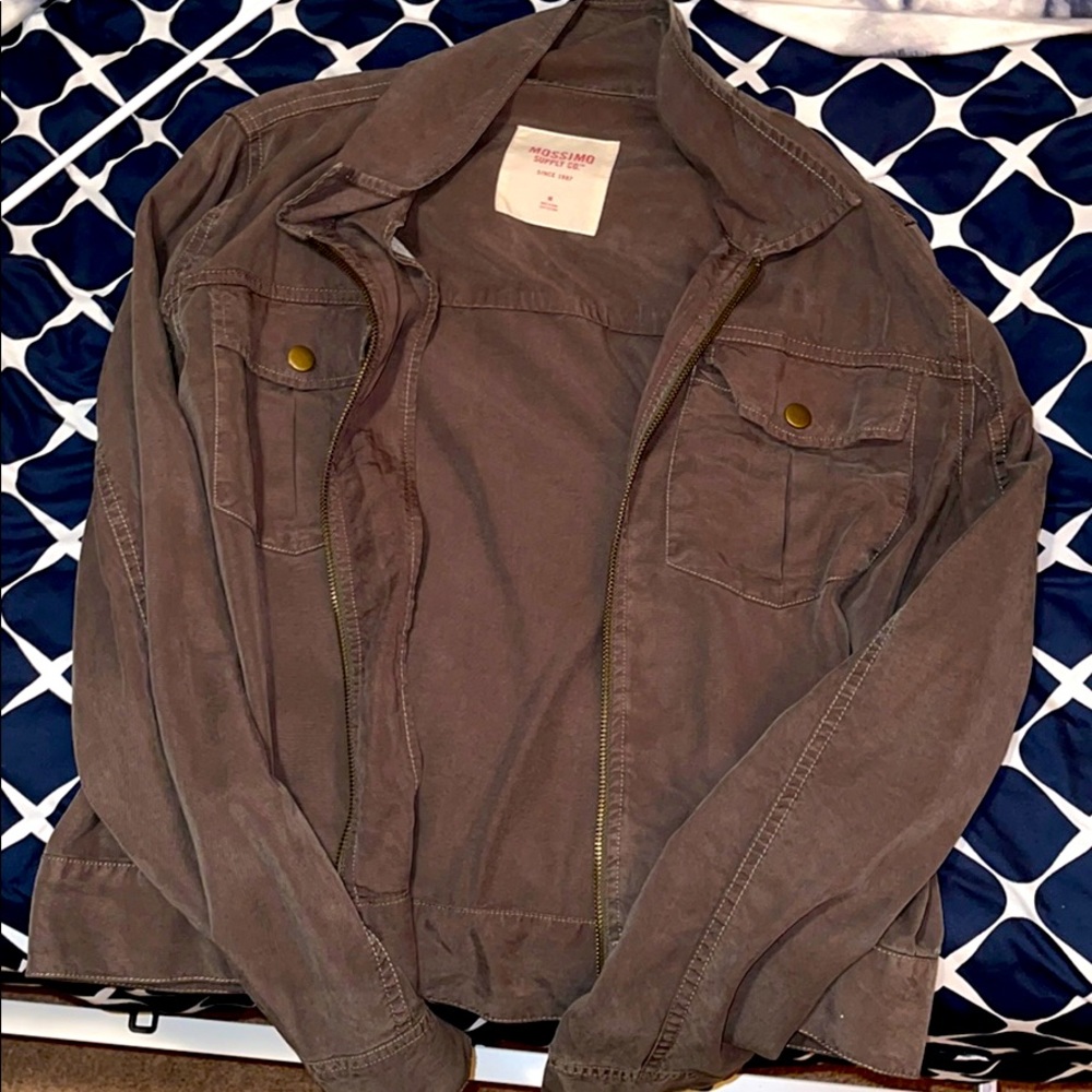 Mossimo supply co. army green cropped jacket